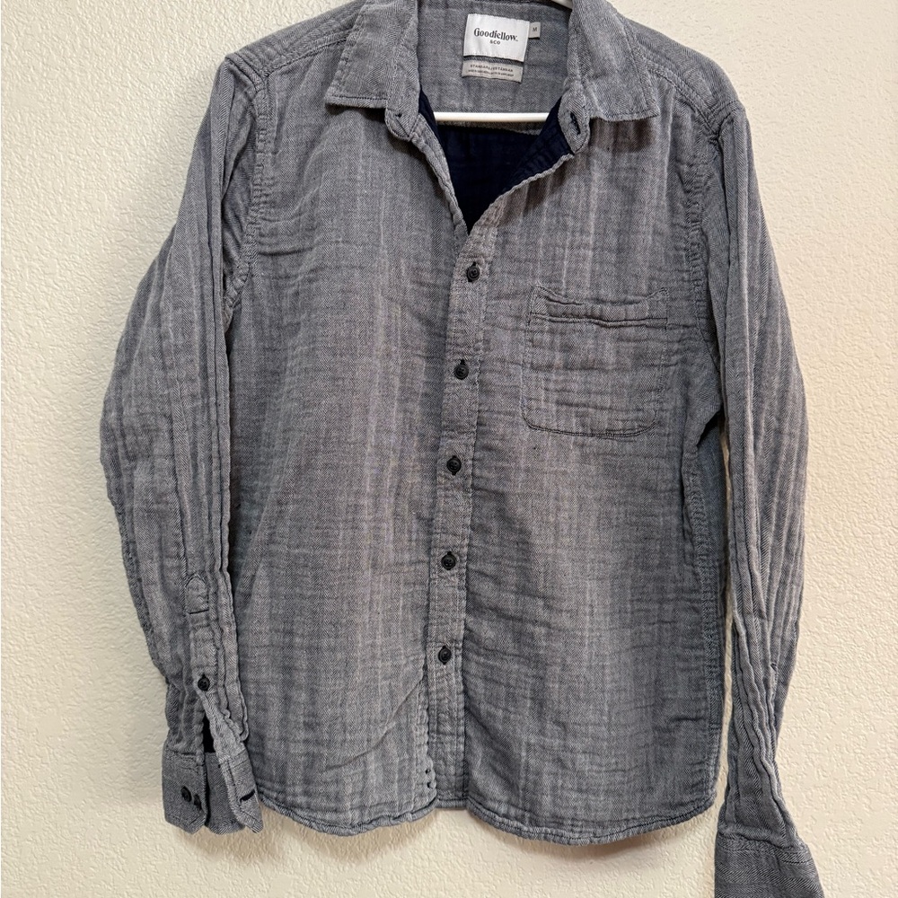 Goodfellow & Co Gray Casual Button Down Shirt